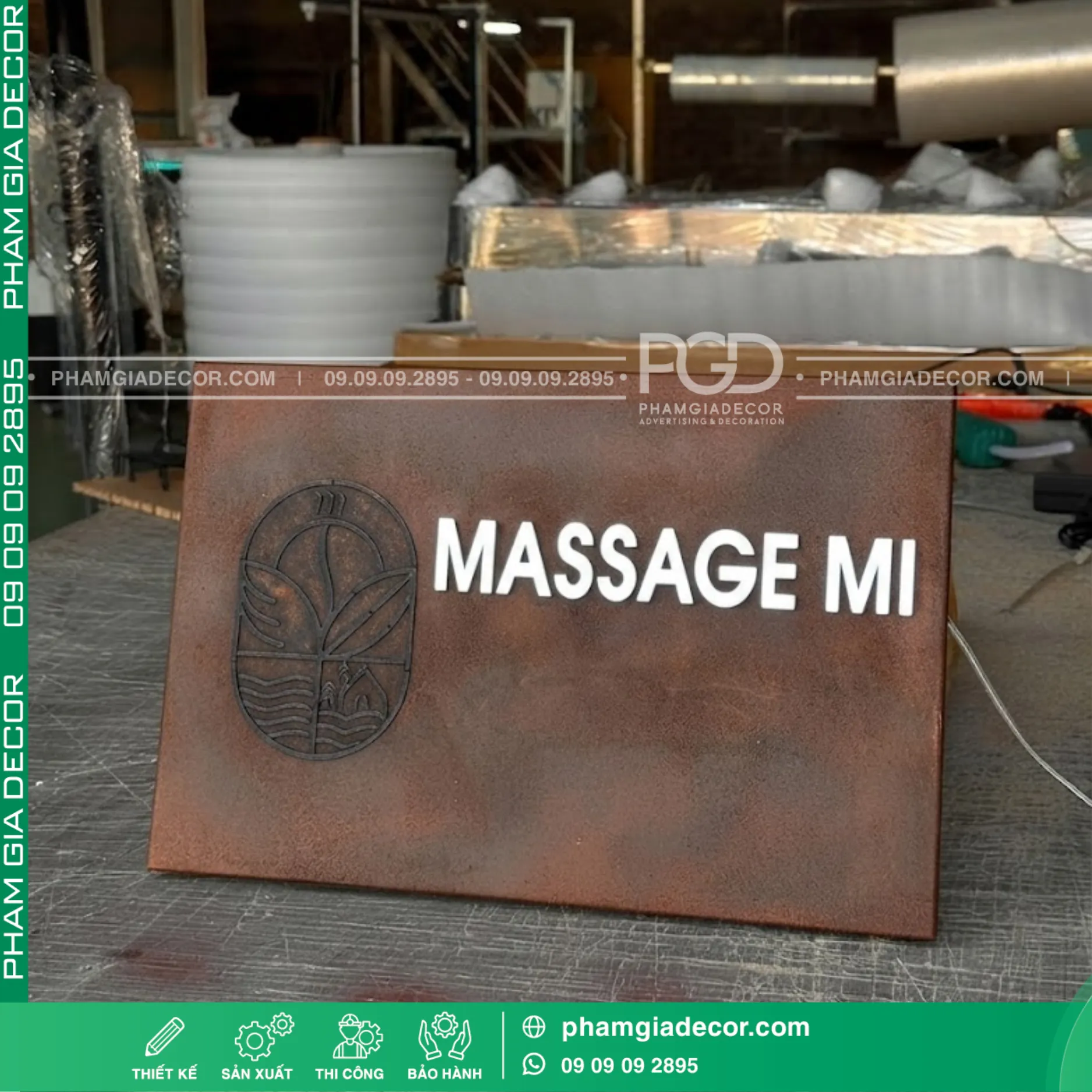 Top 10 mẫu bảng hiệu gỉ sét hiện nay
