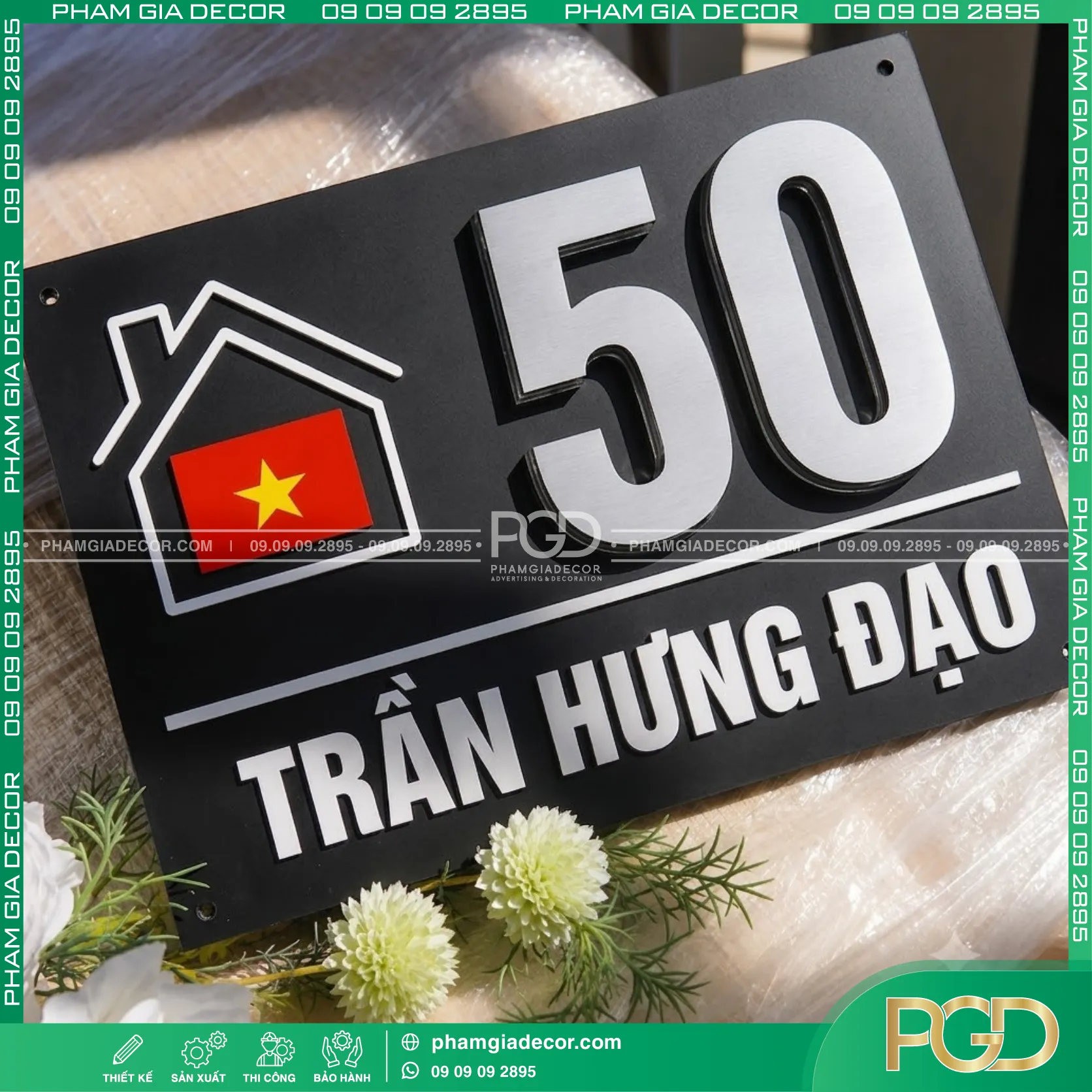 Làm bảng số nhà theo yêu cầu 9 Làm bảng số nhà theo yêu cầu