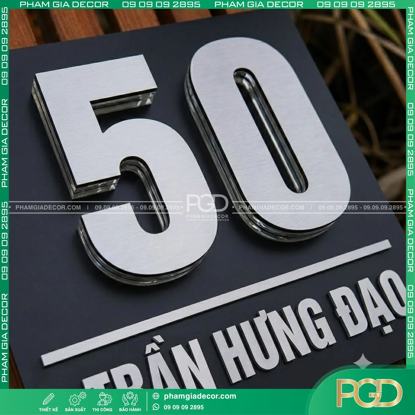 Làm bảng số nhà theo yêu cầu 4 Làm bảng số nhà theo yêu cầu - Ảnh 3