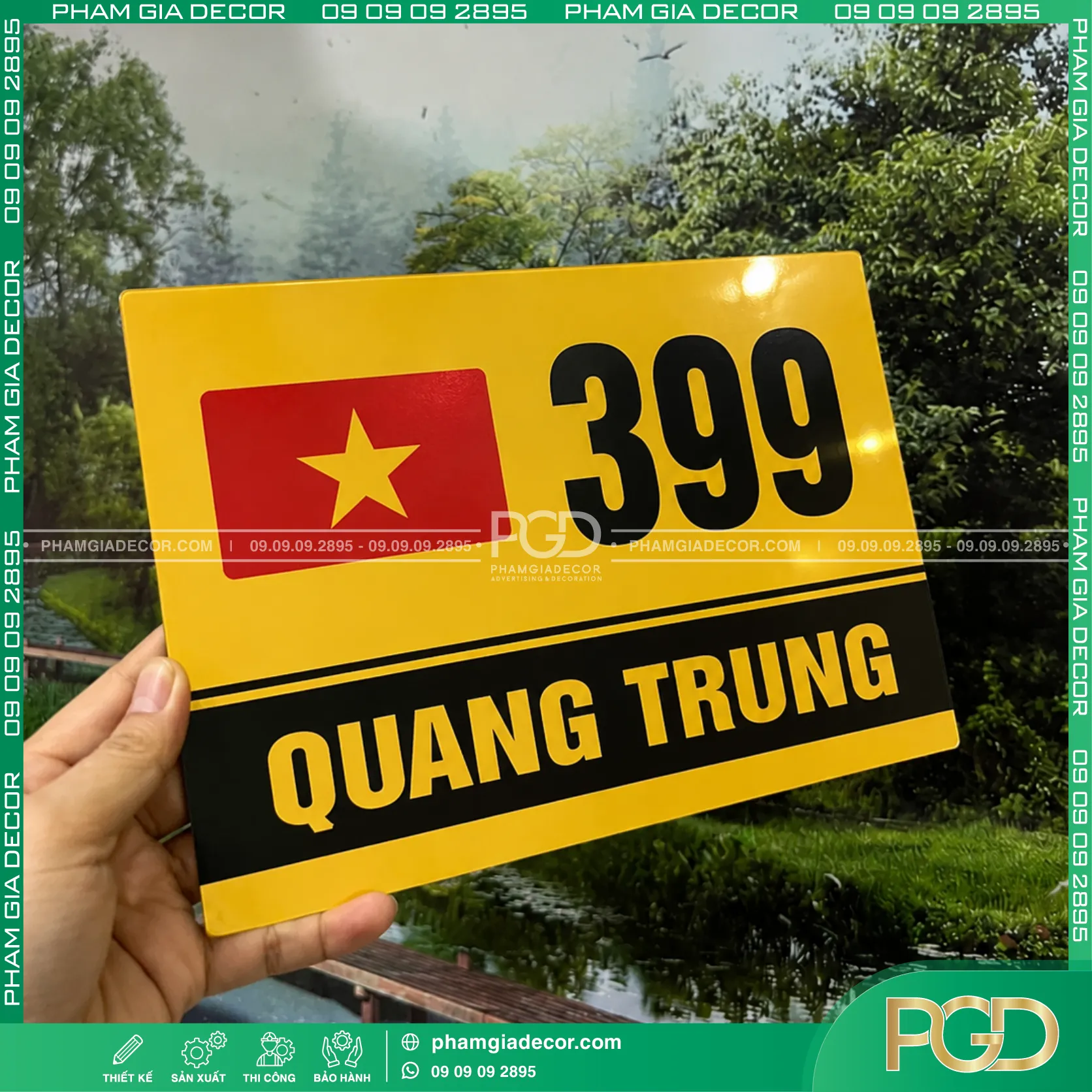Làm bảng số nhà theo yêu cầu 13 Làm bảng số nhà theo yêu cầu