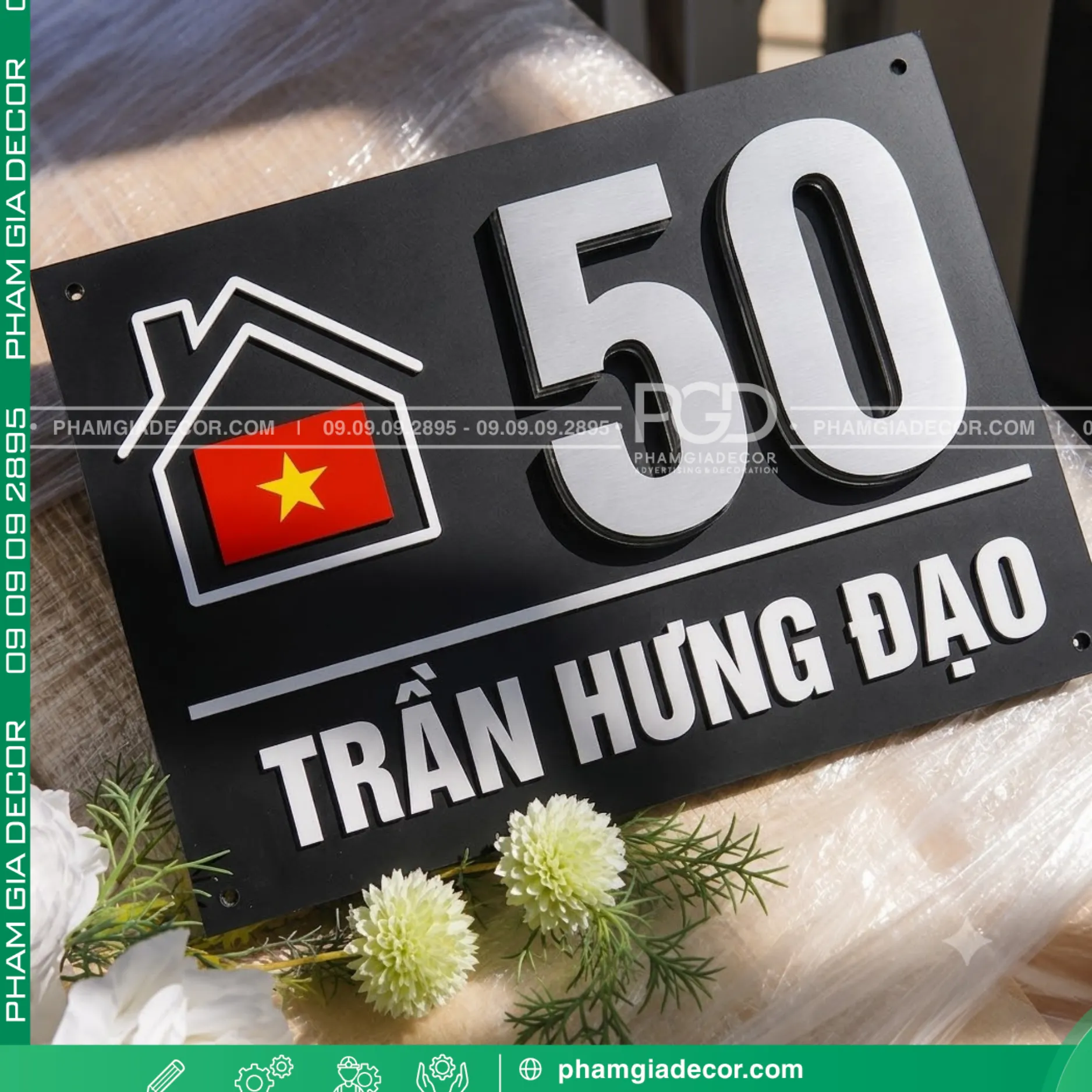 Bảng số nhà theo yêu cầu 2 Bảng số nhà theo yêu cầu
