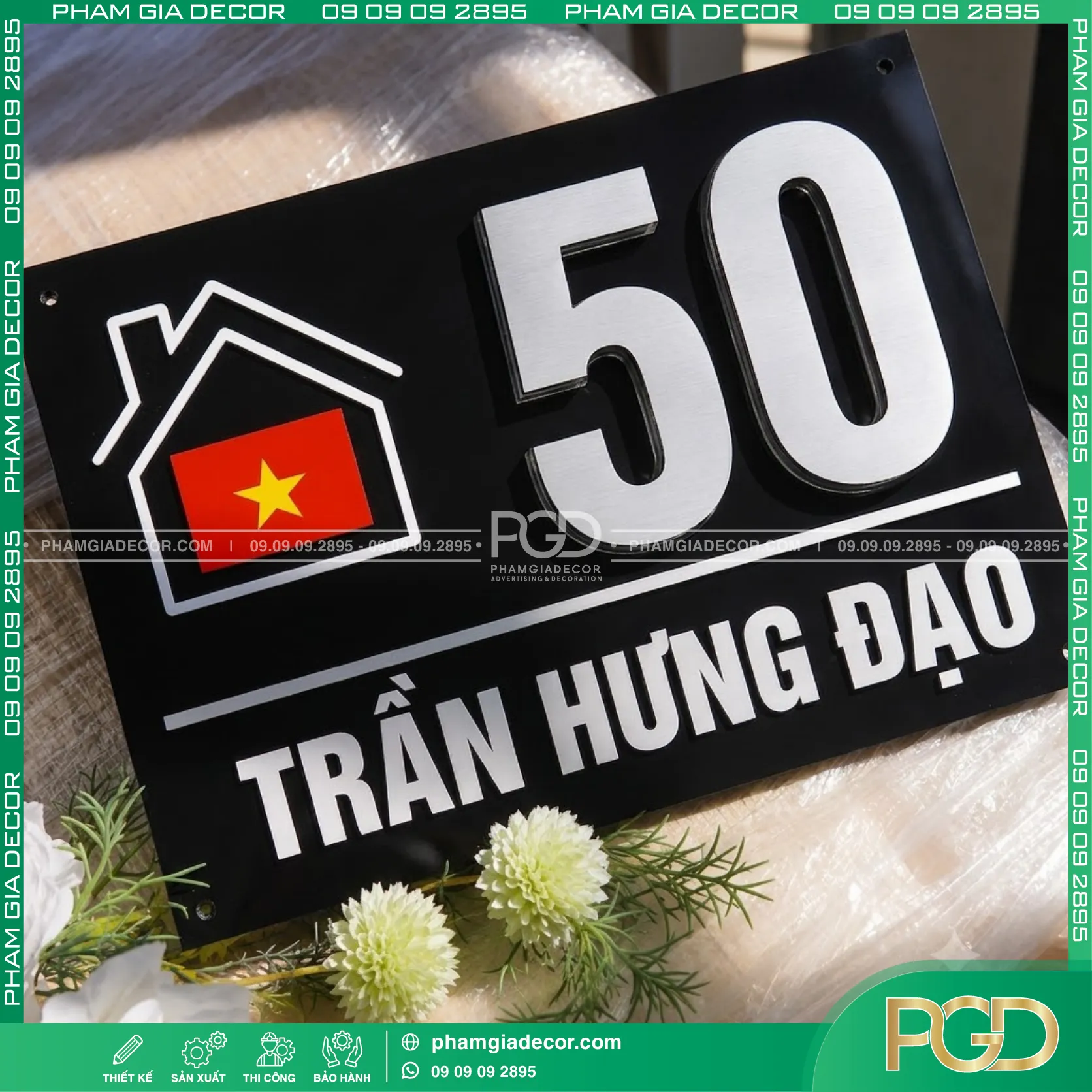 Làm bảng số nhà theo yêu cầu 2 Làm bảng số nhà theo yêu cầu