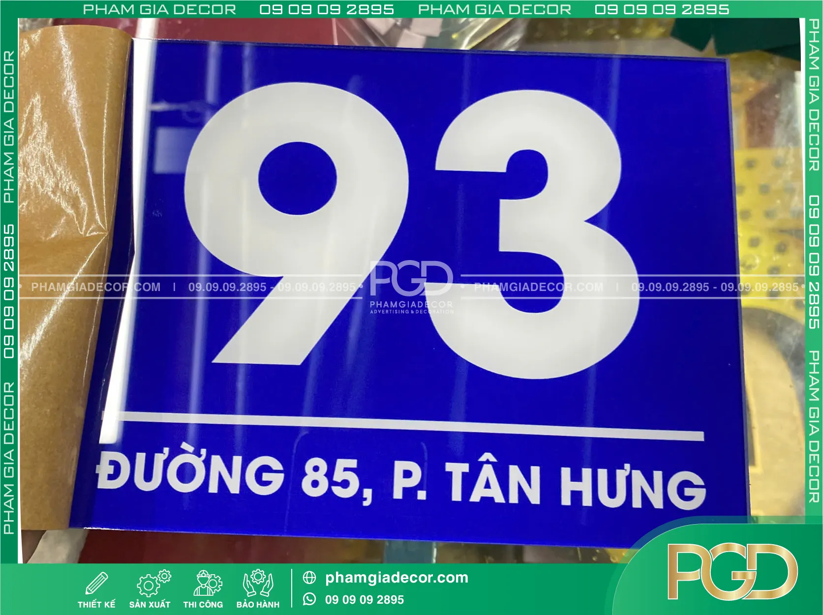 Làm bảng số nhà theo yêu cầu 14 Làm bảng số nhà theo yêu cầu