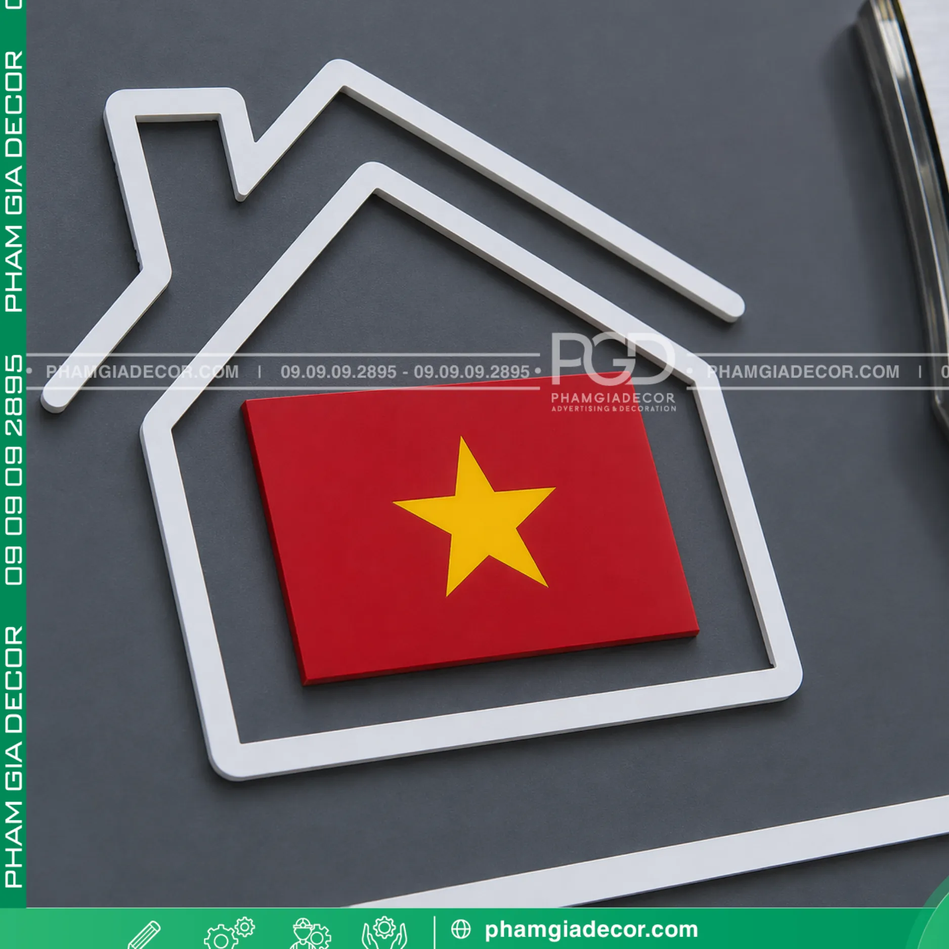 Bảng số nhà theo yêu cầu 5 Bảng số nhà theo yêu cầu - Ảnh 4
