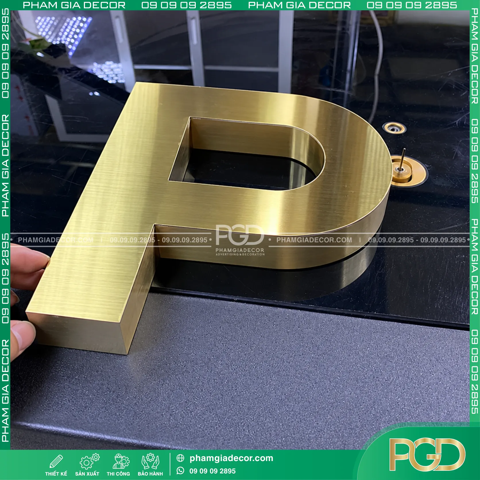 Gia công chữ nổi inox giá rẻ 4 Gia công chữ nổi inox giá rẻ - Ảnh 2