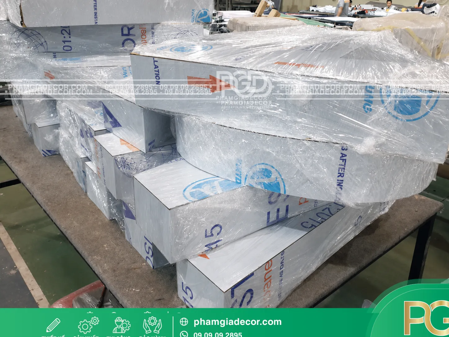 Gia công chữ nổi alu 5 Gia công chữ nổi alu - Ảnh 4