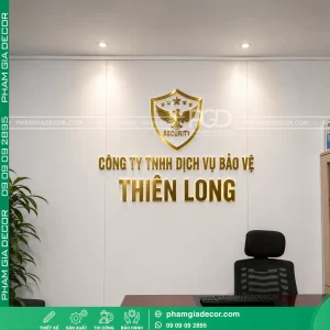 Logo chữ nổi inox văn phòng 8 chu noi inox 1