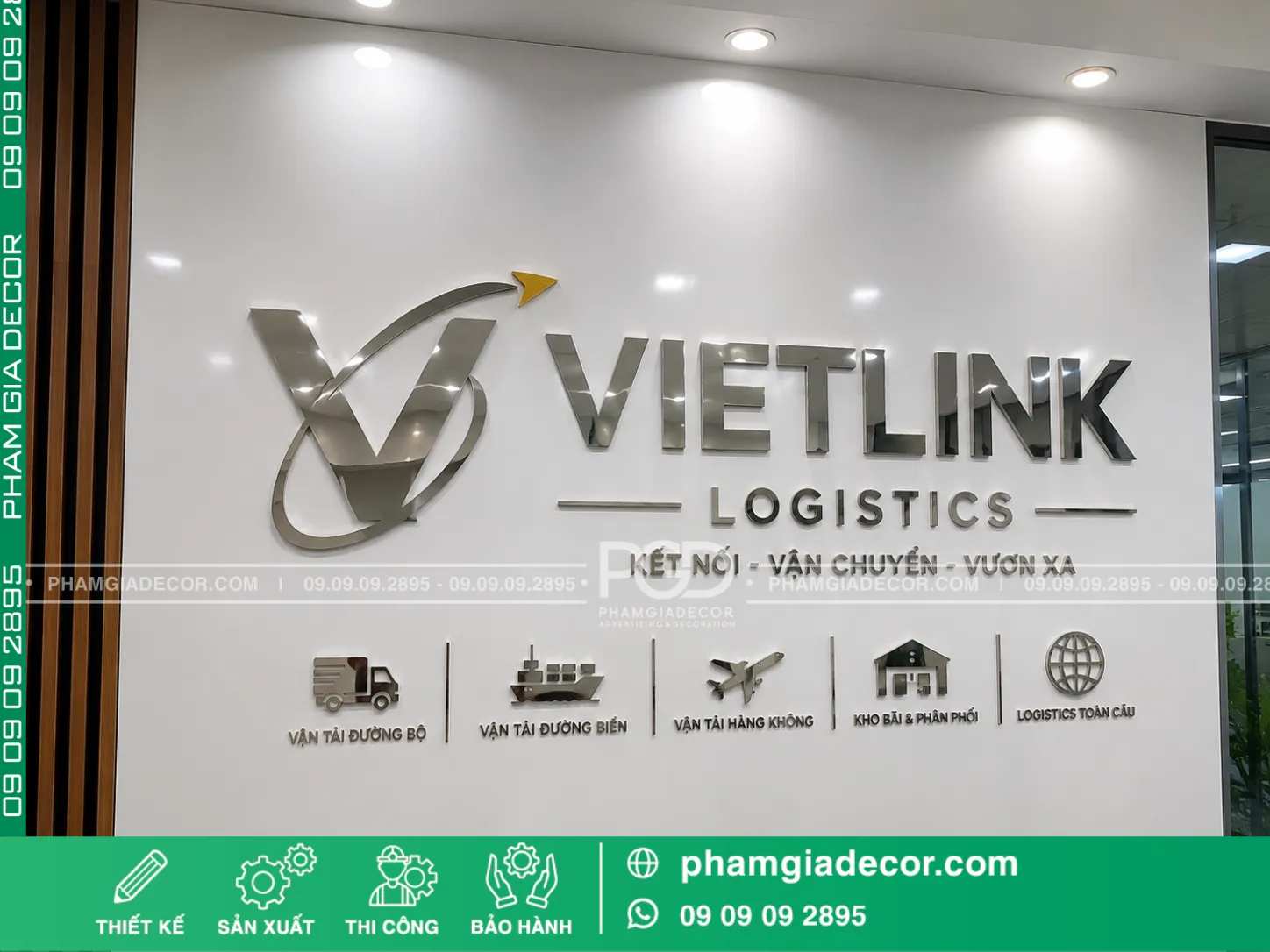 Logo chữ nổi inox văn phòng 3 Logo chữ nổi inox văn phòng - Ảnh 2