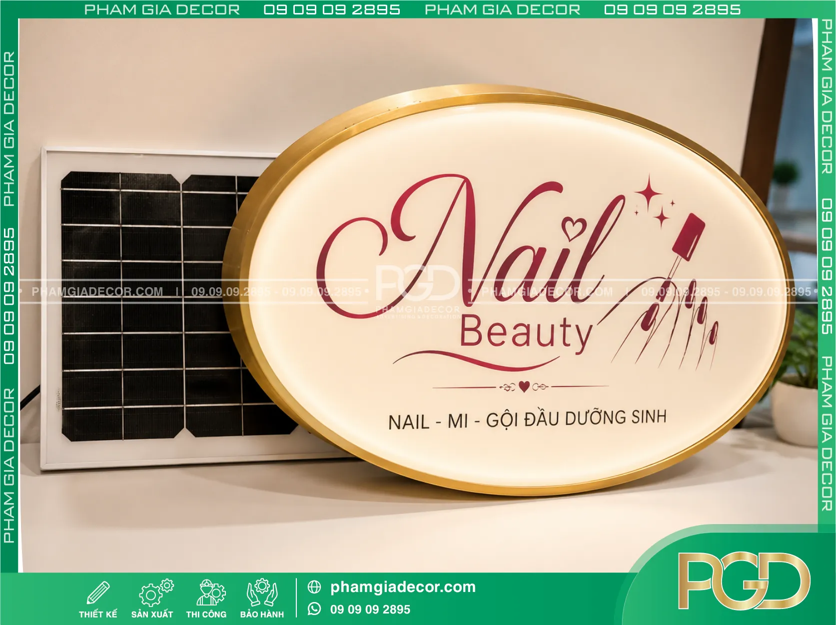 Hộp đèn hút nổi oval