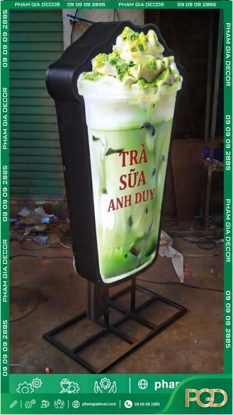 Hộp đèn ly trà sữa 3 Hộp đèn ly trà sữa - Ảnh 2