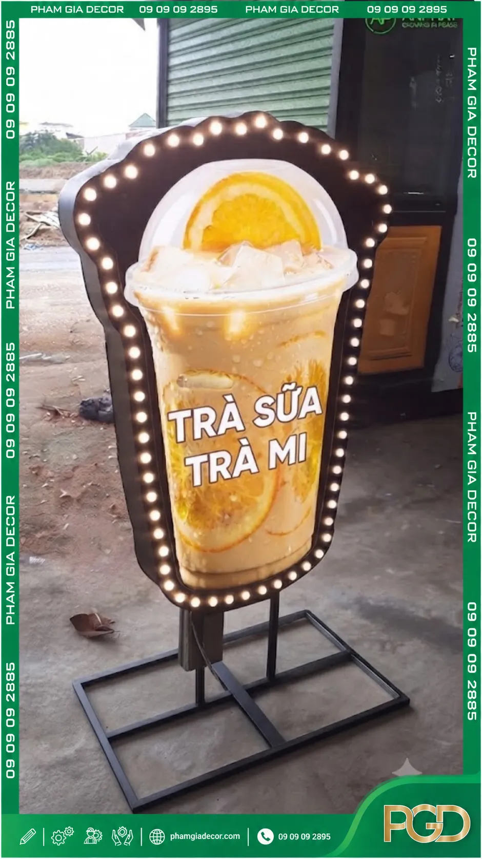 Hộp đèn ly trà sữa 4 Hộp đèn ly trà sữa - Ảnh 3