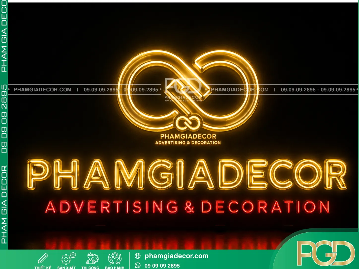 Bảng hiệu led neon logo 2 Bảng hiệu led neon logo