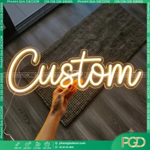 Làm led neon sign uốn chữ 1 nét 10 led neon sign 11