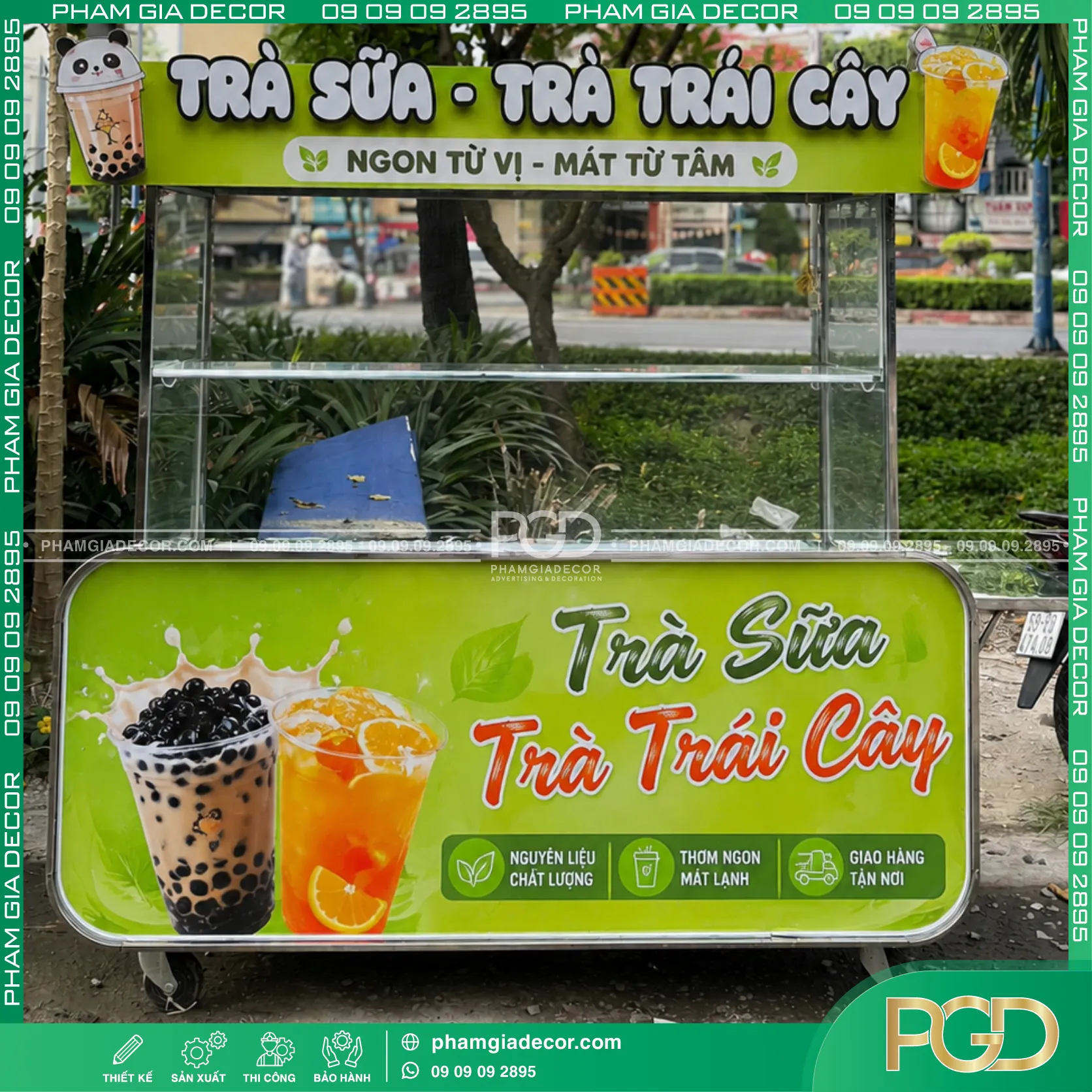 Bảng hiệu xe trà sữa giá rẻ 11 Bảng hiệu xe trà sữa giá rẻ