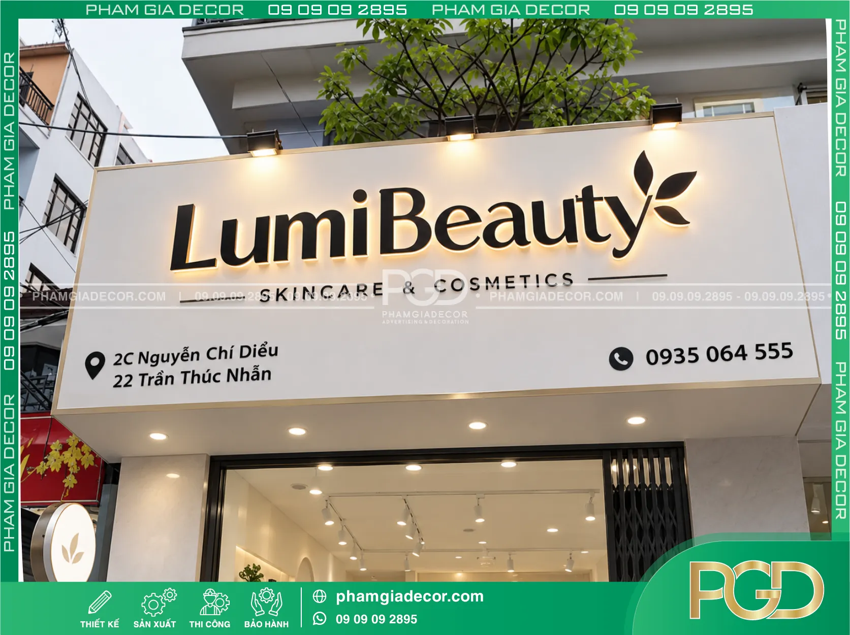 Làm bảng hiệu mica 
