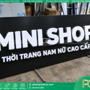 Làm bảng alu chữ nổi mica hút nổi 11 Bang hieu alu chu noi mica hut noi 7 11zon