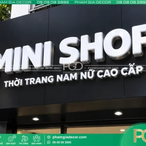 Làm Bảng Hiệu Trọn Gói Giá Rẻ Thi Công Báo Giá Tại TPHCM 10 Làm bảng alu chữ nổi mica hút nổi