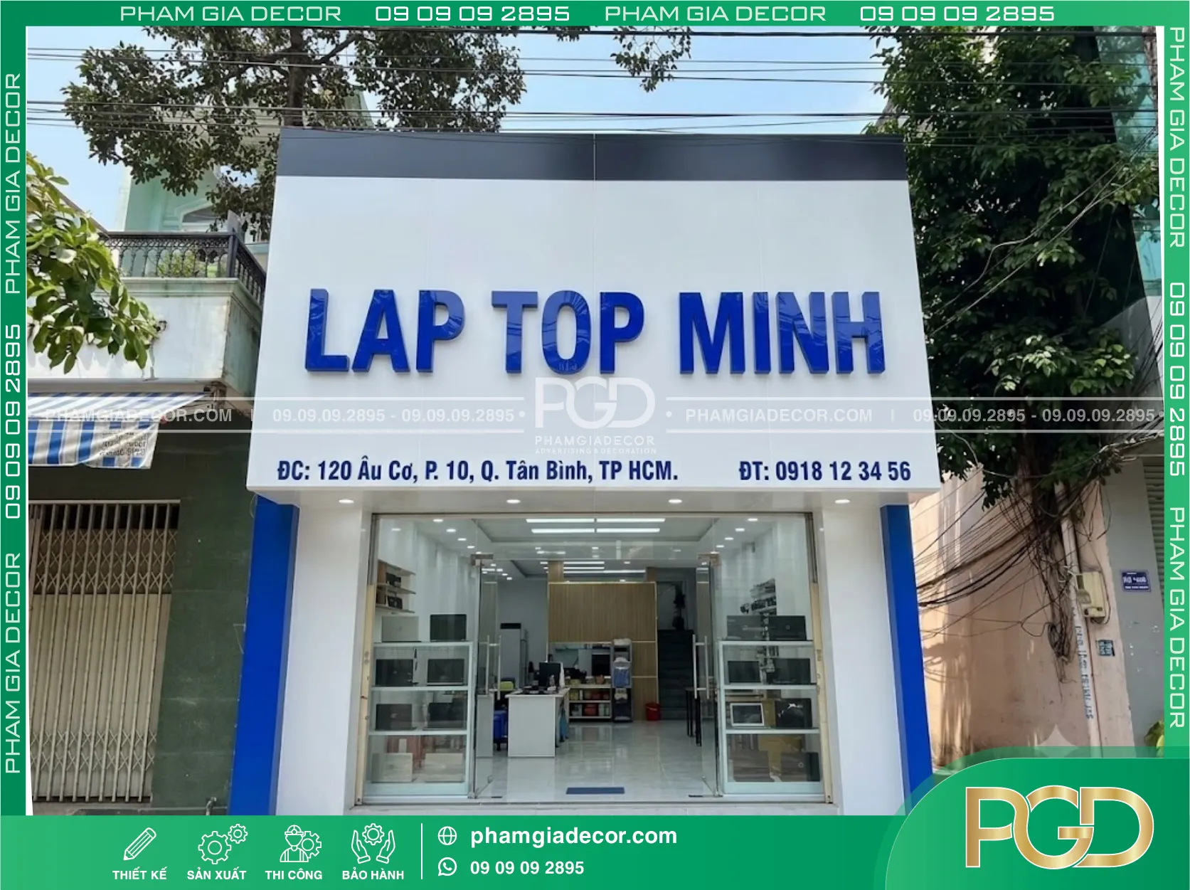 Bảng hiệu alu chữ nổi Phạm gia 16 Bảng hiệu alu chữ nổi Phạm gia