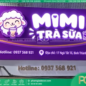 Làm Bảng Hiệu Trọn Gói Giá Rẻ Thi Công Báo Giá Tại TPHCM 12 Bảng hiệu alu chữ nổi formex