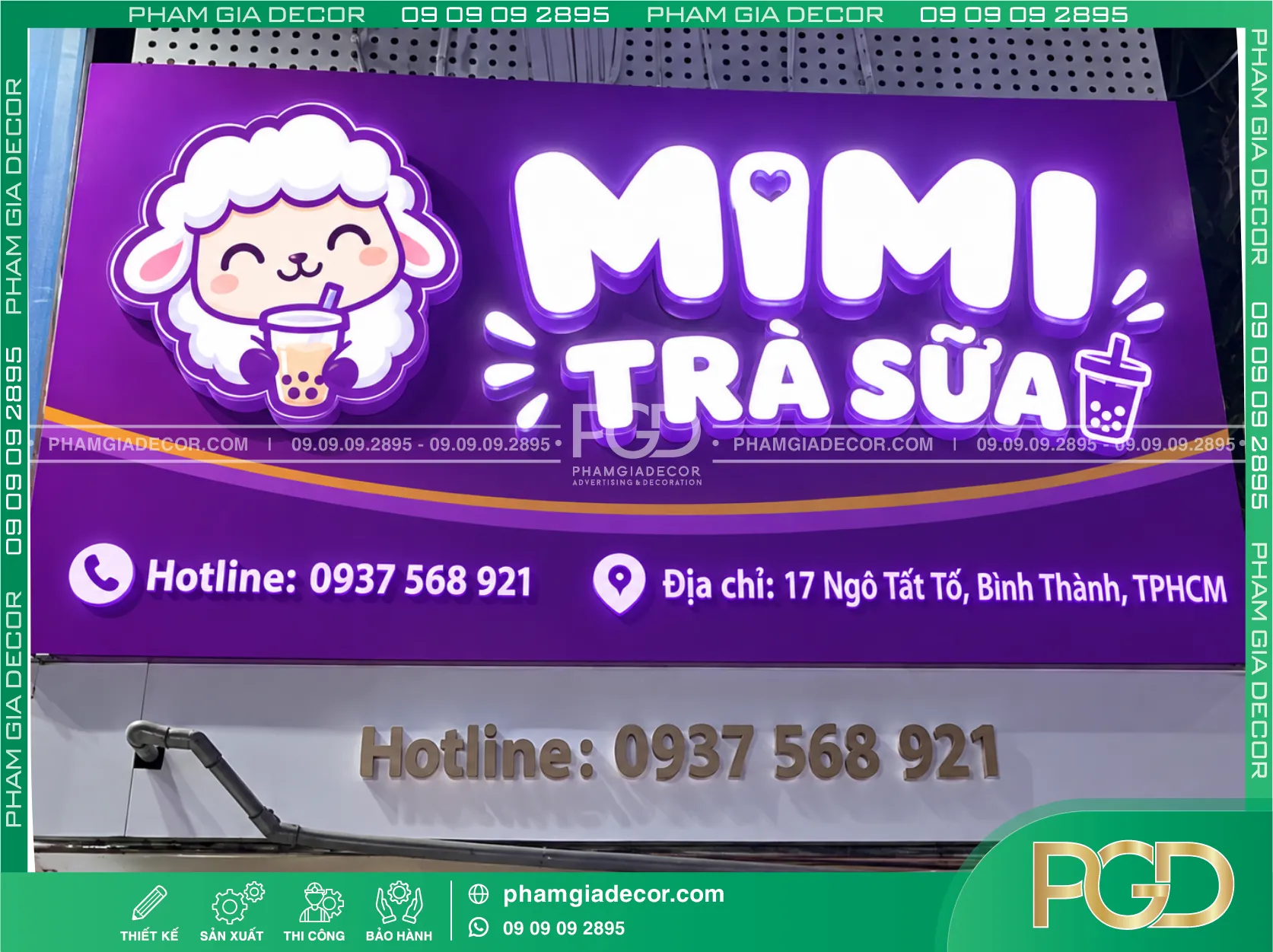 Bảng hiệu alu chữ nổi formex 14 Bảng hiệu alu chữ nổi formex
