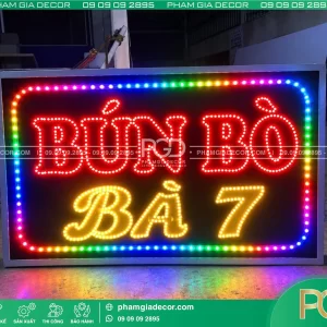 Bảng Vẫy Led 2 Mặt | Hộp đèn Quảng Cáo Tại TPHCM