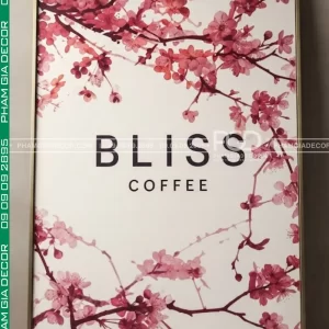 Dự án thi công trọn gói bảng hiệu quán cà phê Bliss coffee 10 Bang hieu quang cao coffee