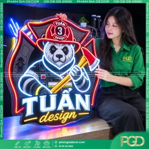 Làm bảng Neon sign theo yêu cầu tại TPHCM 13 LAM BANG HIEU DEN LED