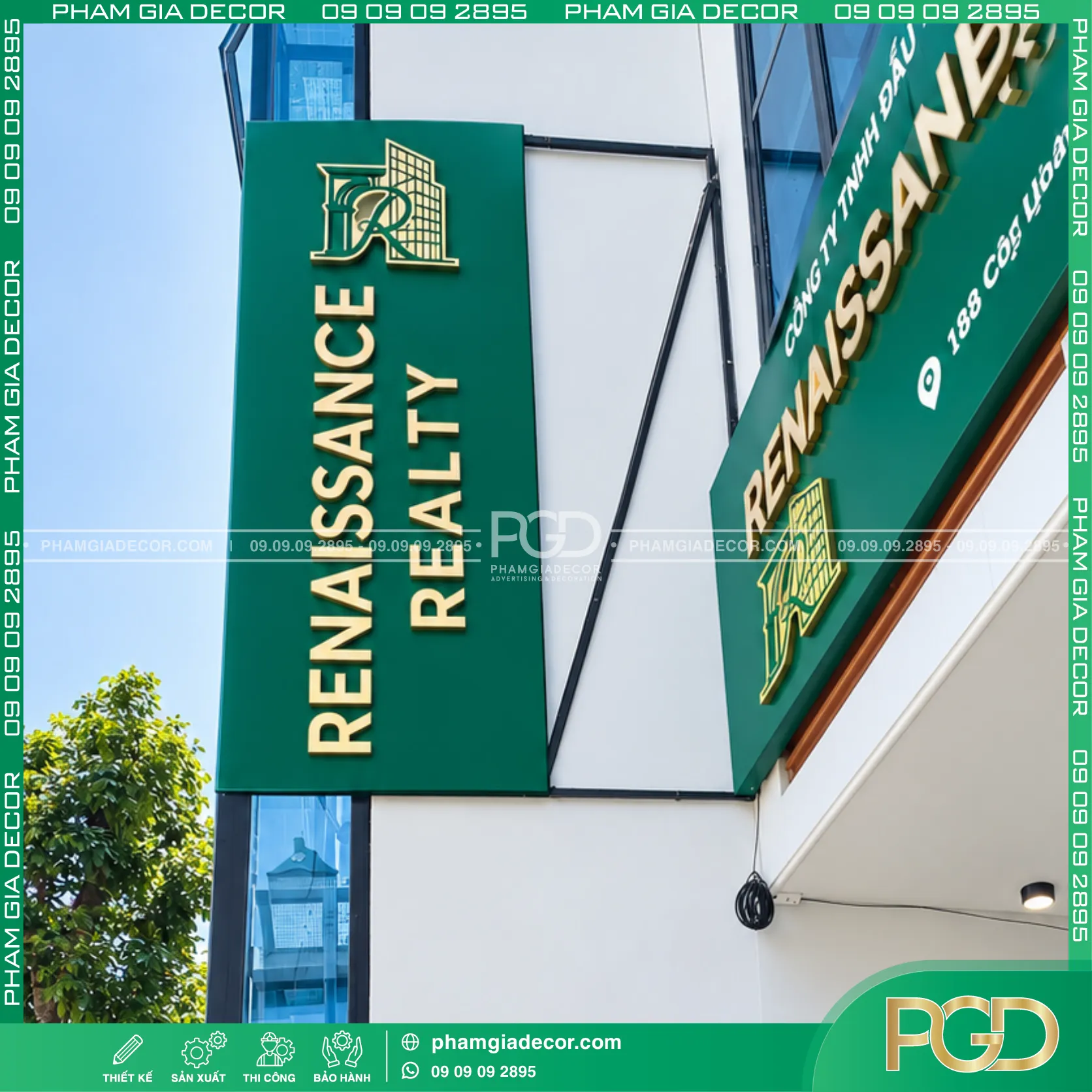 Thi công trọn gói bảng hiệu Renaissance Realty 17 Thi công trọn gói bảng hiệu Renaissance Realty
