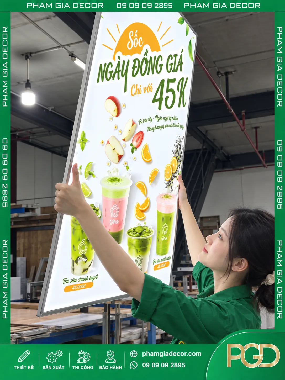 Làm hộp đèn siêu mỏng nắp bật