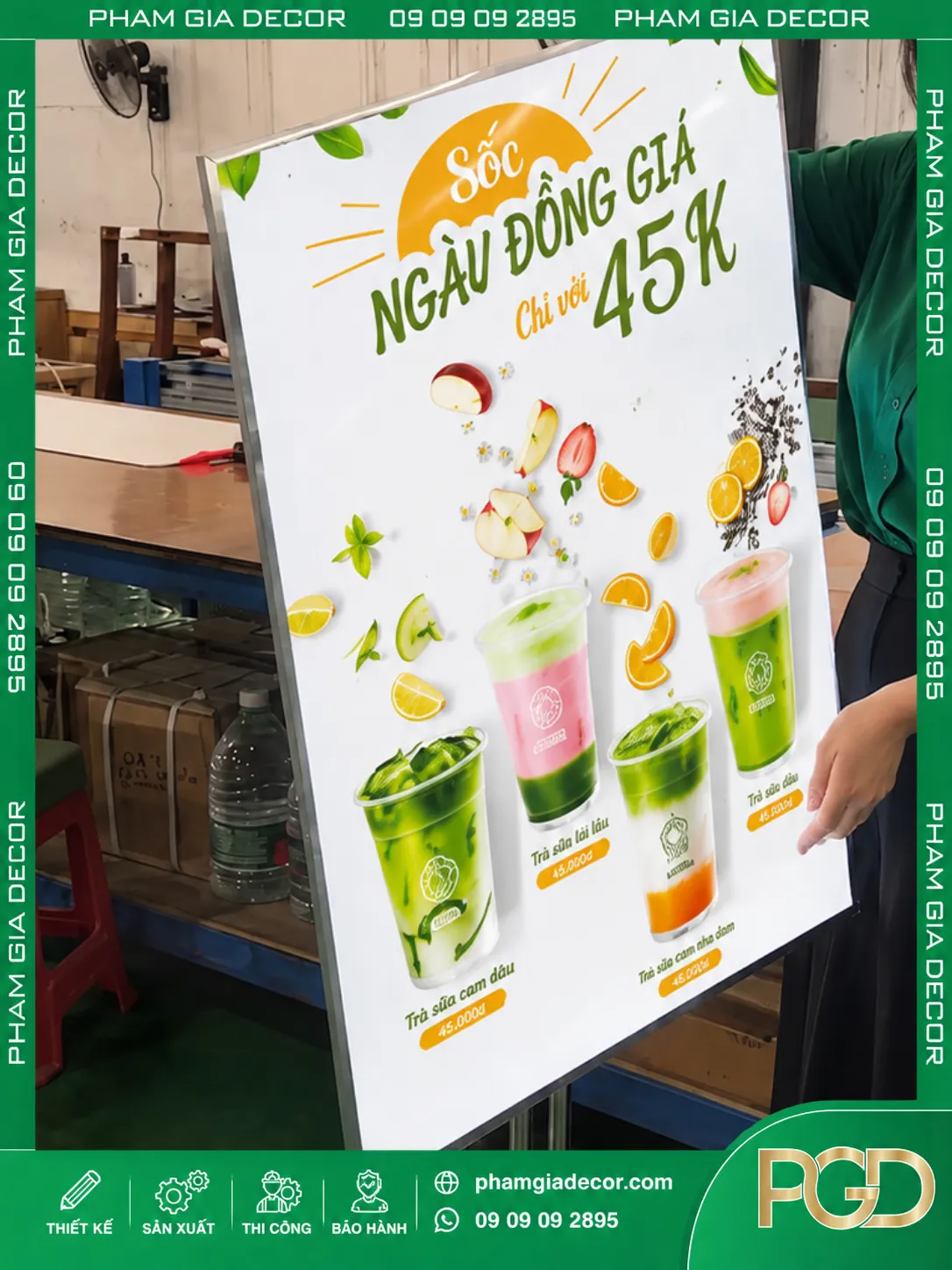 Làm hộp đèn siêu mỏng nắp bật