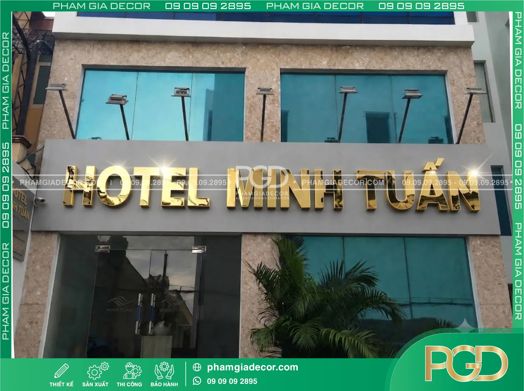 Bảng hiệu alu chữ nổi Phạm gia 14 Bảng hiệu alu chữ nổi Phạm gia