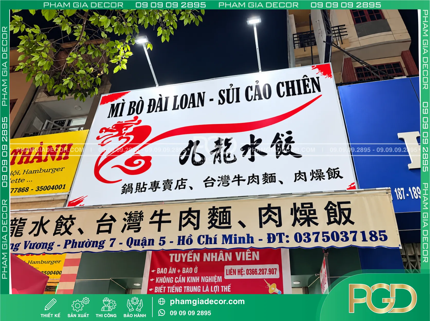 Làm bảng hiệu bạt quán mì Đài Loan 18 Làm bảng hiệu bạt quán mì Đài Loan