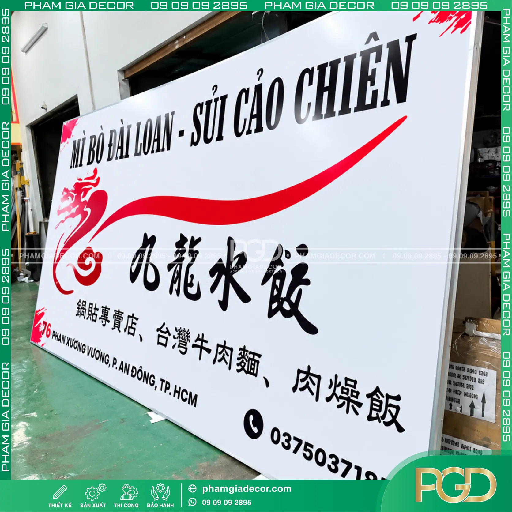 Làm bảng hiệu bạt quán mì Đài Loan 19 Làm bảng hiệu bạt quán mì Đài Loan