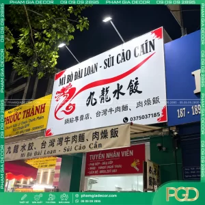 Làm bảng hiệu bạt quán mì Đài Loan 10 bang hieu bat quan mi 5