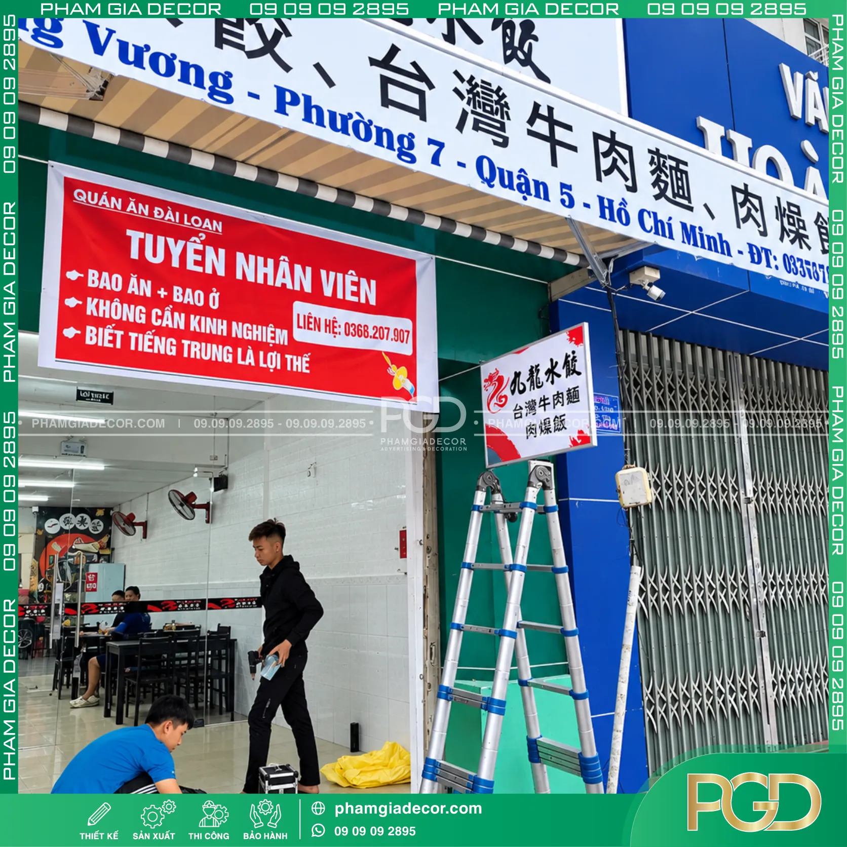 Làm bảng hiệu bạt quán mì Đài Loan 21 Làm bảng hiệu bạt quán mì Đài Loan