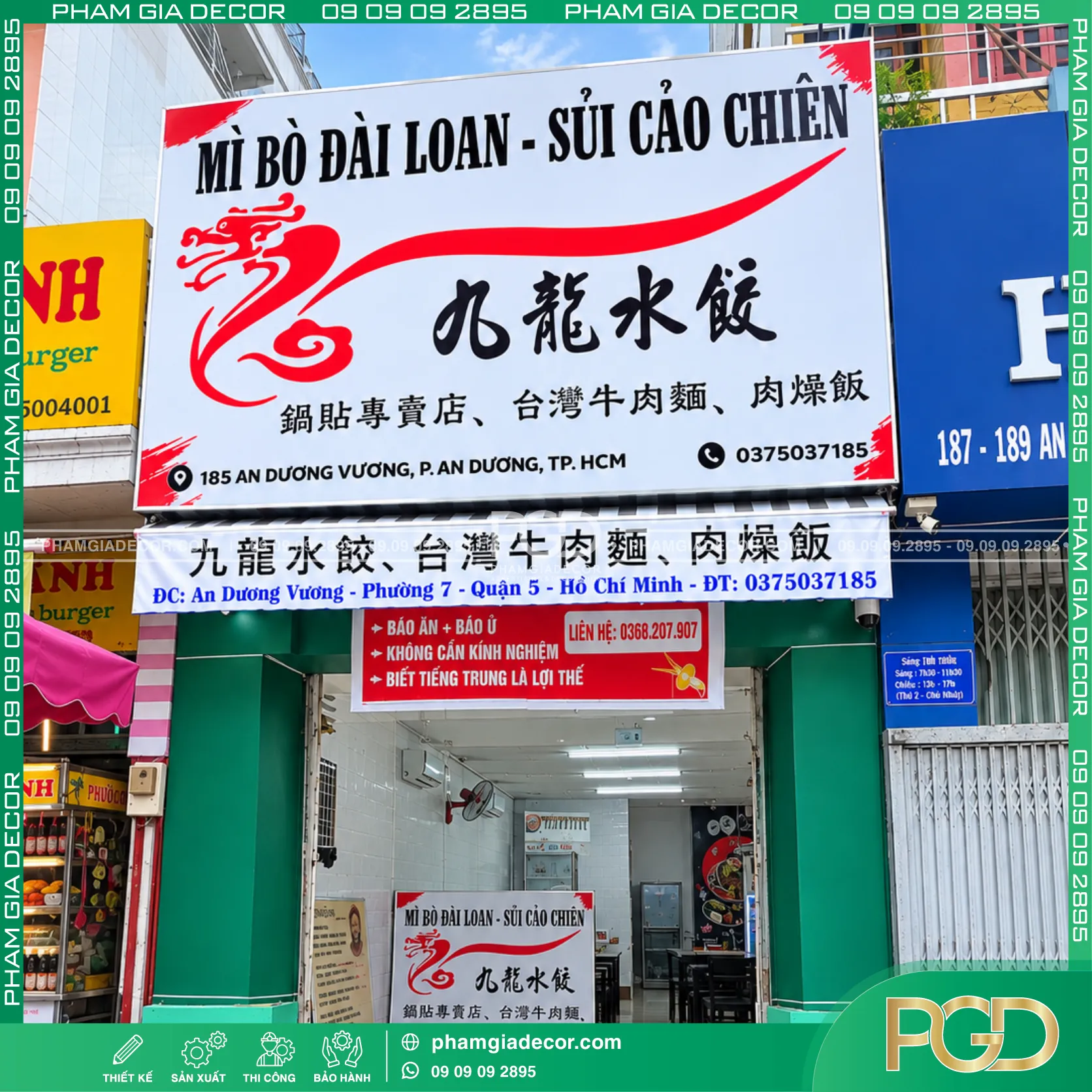 Làm bảng hiệu bạt quán mì Đài Loan 17 Làm bảng hiệu bạt quán mì Đài Loan