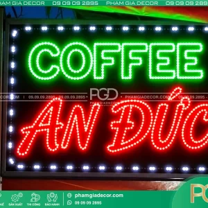 Bảng hiệu led ruồi quán cafe | Bảng hiệu đèn led tại TPHCM 8 bang hieu den led ruoi quan coffee 1