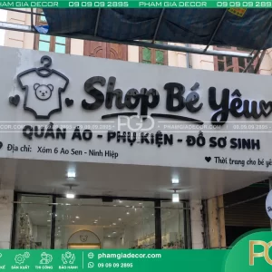 Bảng hiệu alu chữ nổi Phạm gia 9 bang hieu quang cao 2 1