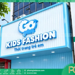 Bảng hiệu tôn sóng chữ nổi