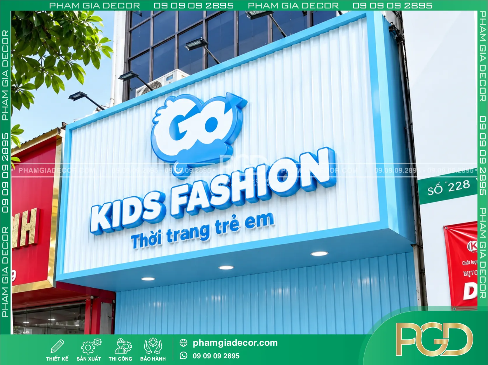 Bảng hiệu tôn sóng chữ nổi 12 Bảng hiệu tôn sóng chữ nổi