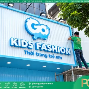Bảng hiệu tôn sóng chữ nổi 9 bang hieu ton song chu noi