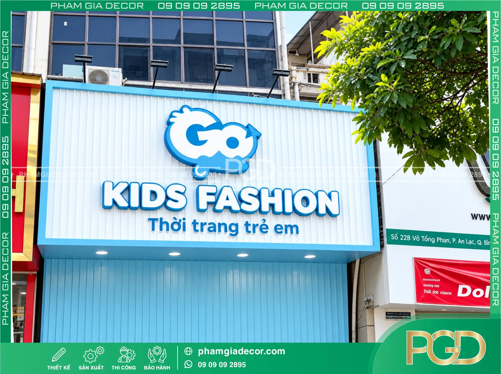Bảng hiệu tôn sóng chữ nổi 11 Bảng hiệu tôn sóng chữ nổi
