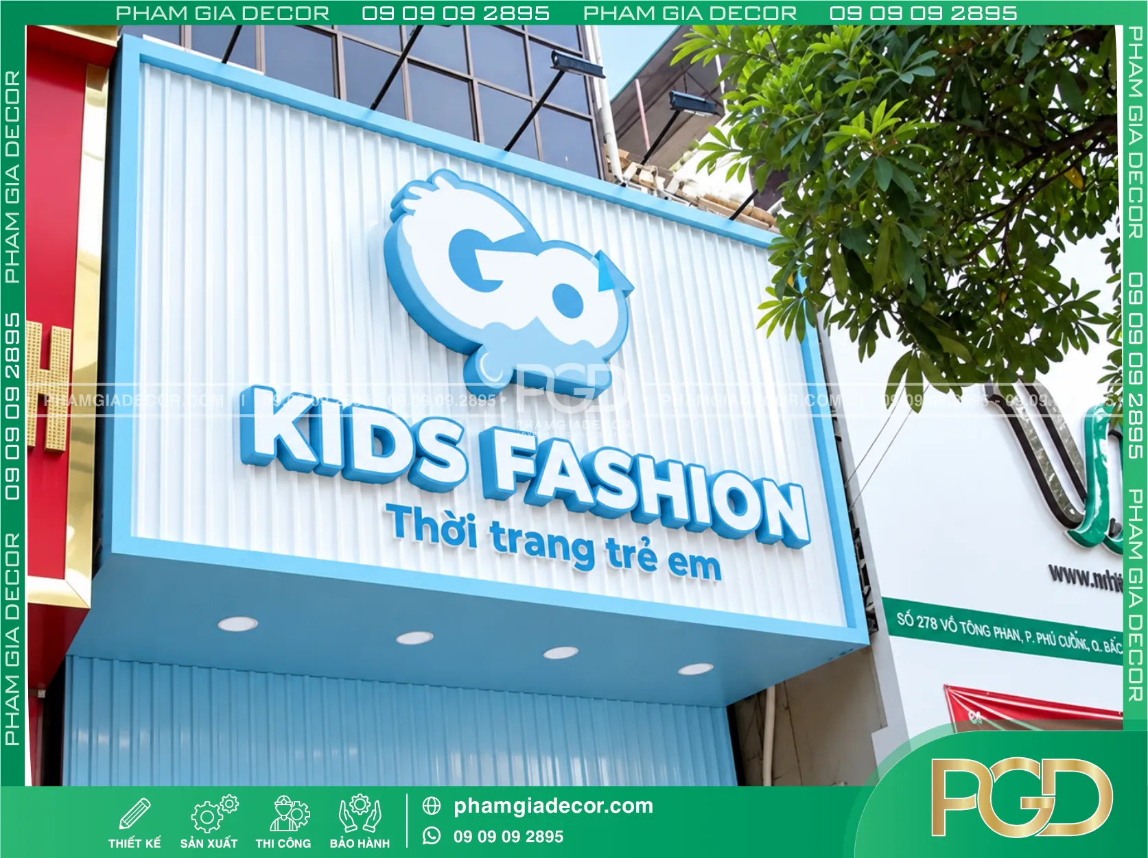 Bảng hiệu tôn sóng chữ nổi 13 Bảng hiệu tôn sóng chữ nổi