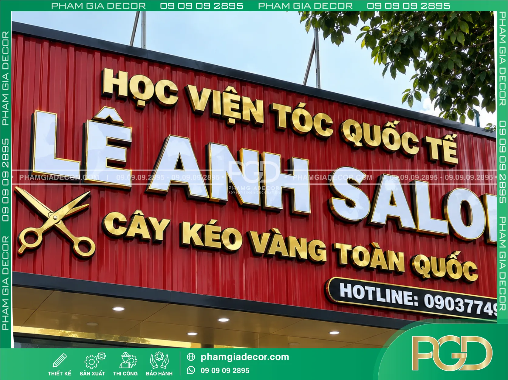 Bảng hiệu tôn sóng chữ nổi 15 Bảng hiệu tôn sóng chữ nổi