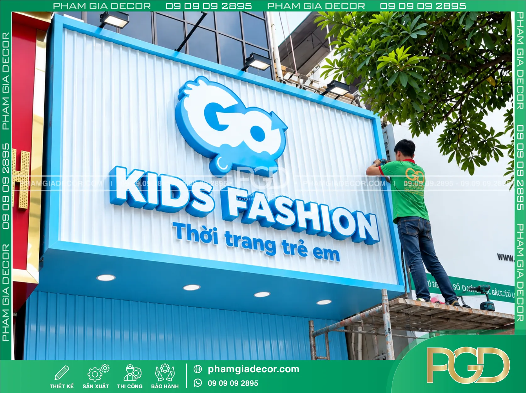 Bảng hiệu tôn sóng chữ nổi 16 Bảng hiệu tôn sóng chữ nổi