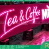 Bảng led neon sign quán trà sữa