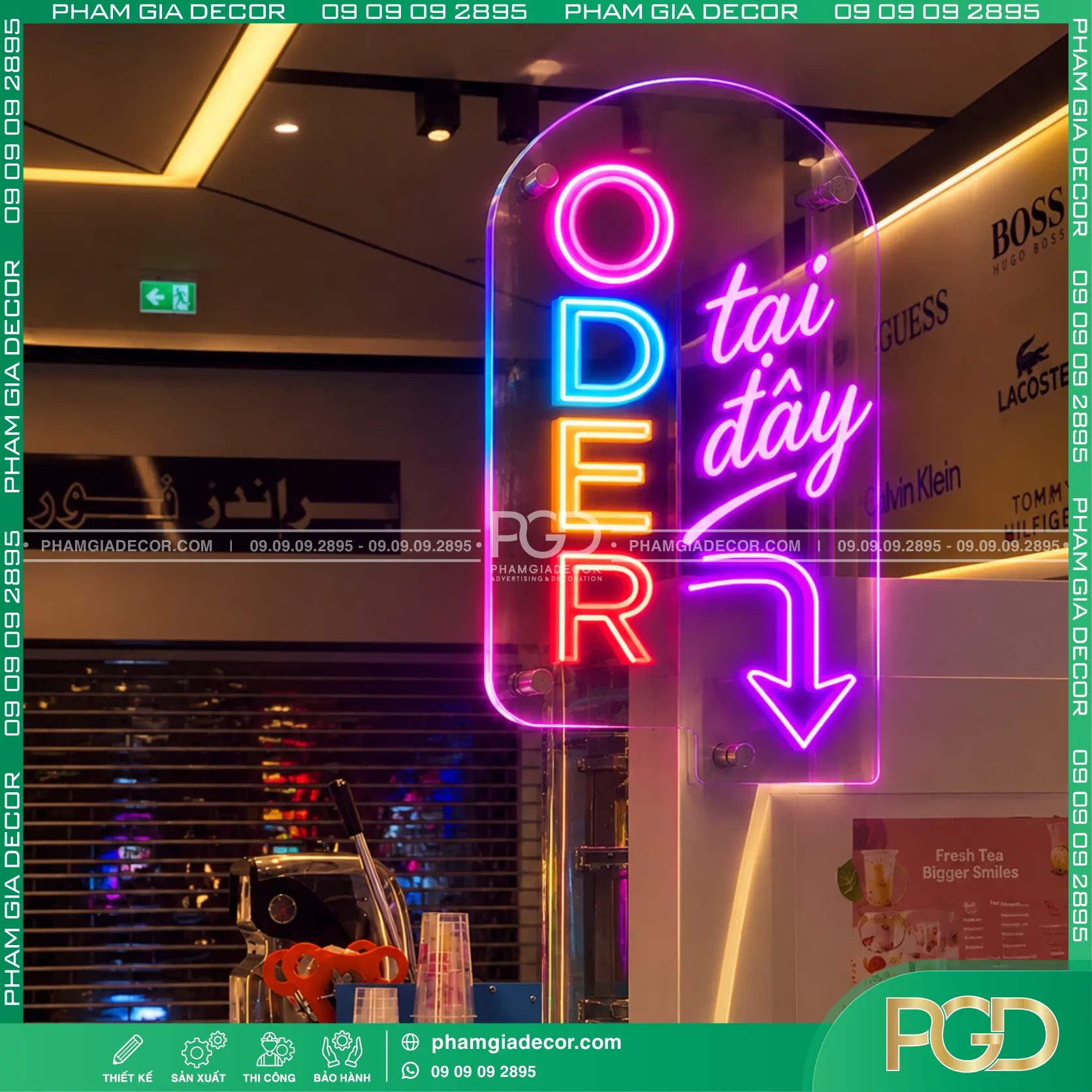 Bảng led neon sign quán trà sữa 7 Bảng led neon sign quán trà sữa - Ảnh 5