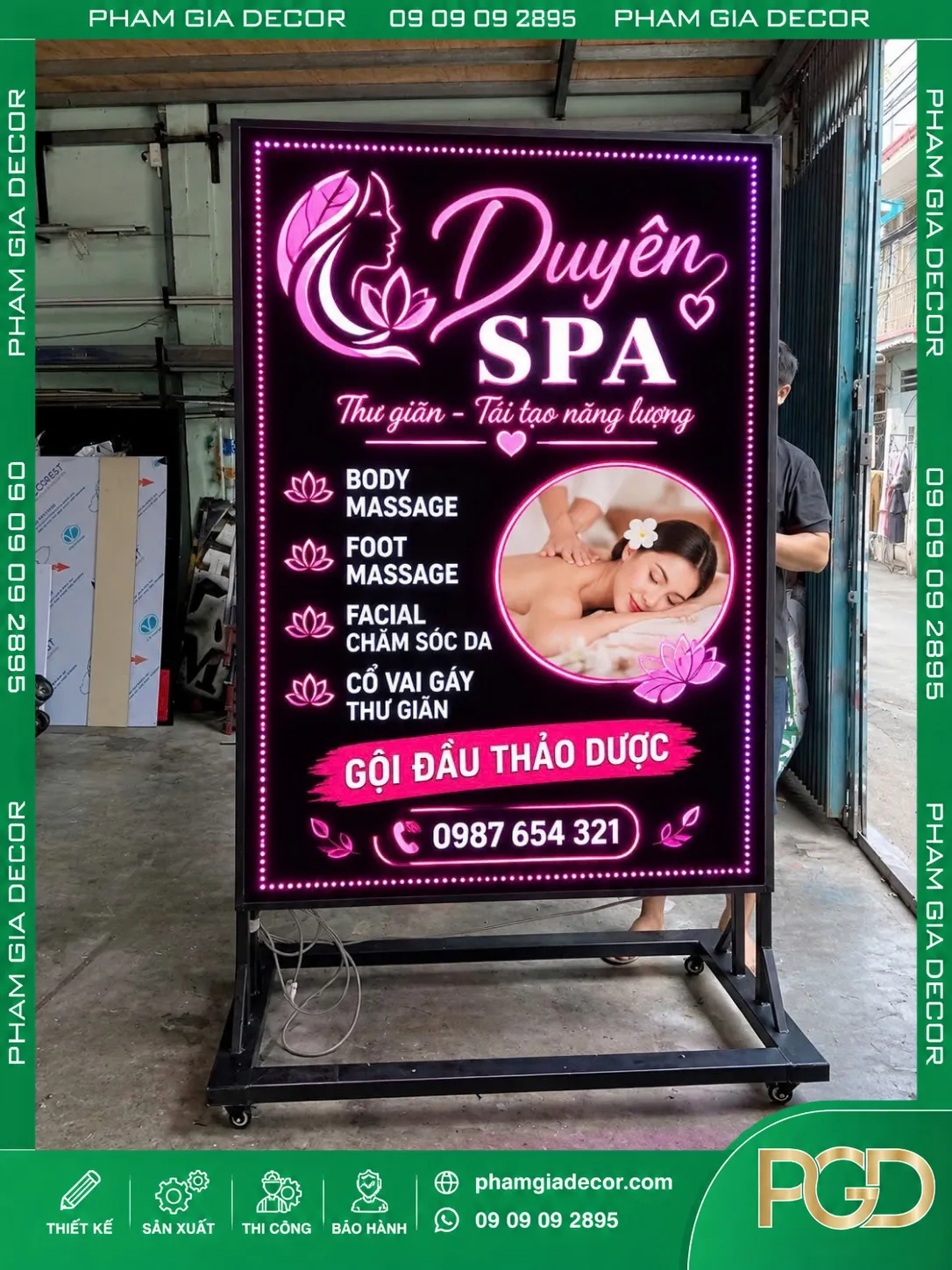 Biển led vẫy spa thẩm mỹ viện 13 Biển led vẫy spa thẩm mỹ viện