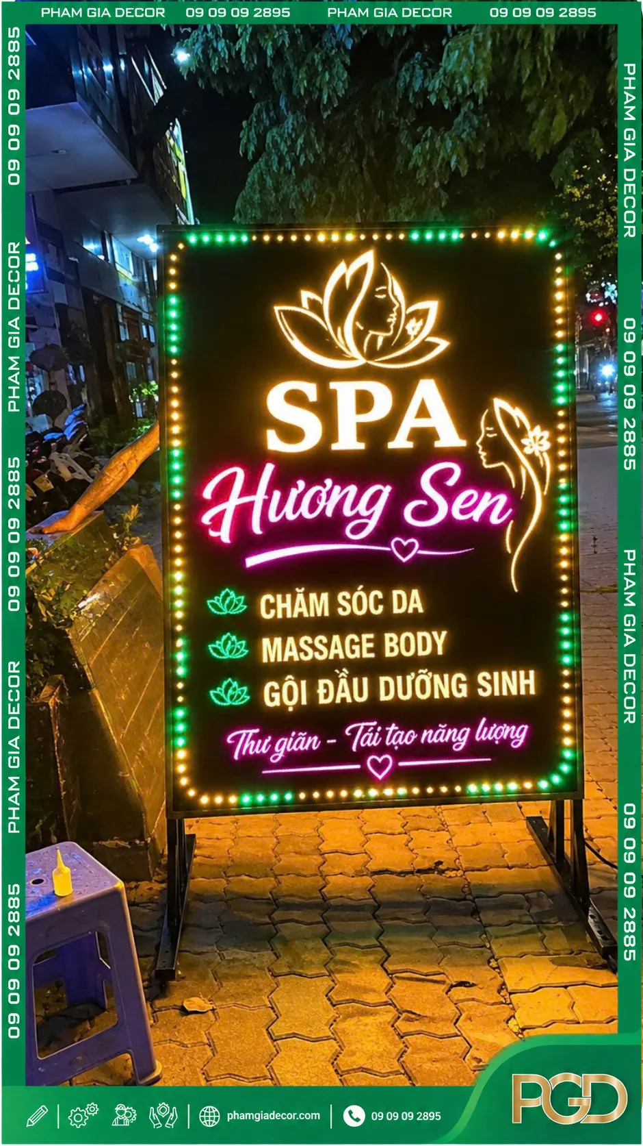 Biển led vẫy spa thẩm mỹ viện 11 Biển led vẫy spa thẩm mỹ viện