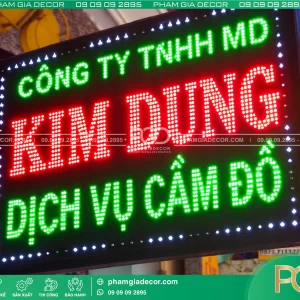 Biển vẫy LED ruồi tiệm cầm đồ| Bảng Vẫy theo yêu cầu TPHCM 12 bang led ruoi tiem cam do 1